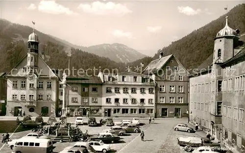 AK / Ansichtskarte  Immenstadt_Allgaeu Marienplatz mit Steineberg Immenstadt_Allgaeu