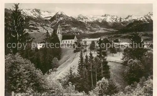 AK / Ansichtskarte  Ofterschwang mit Allgaeuer Hochgebirge Ofterschwang