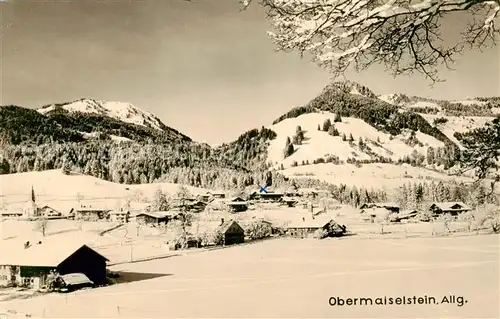 AK / Ansichtskarte 73802977 Obermaiselstein Winterpanorama Obermaiselstein