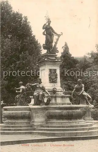 AK / Ansichtskarte  Lindau_Bodensee Lindauer Brunnen Lindau Bodensee