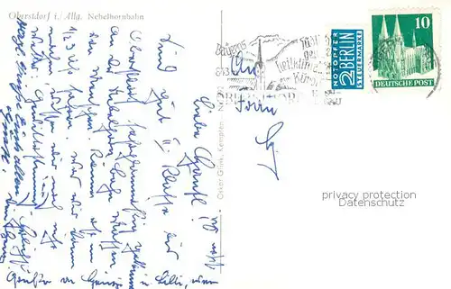 AK / Ansichtskarte  Oberstdorf Nebelhornbahn Panorama Oberstdorf