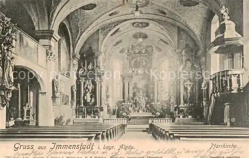 AK / Ansichtskarte 73802994 Immenstadt_Allgaeu Pfarrkirche Inneres Immenstadt_Allgaeu