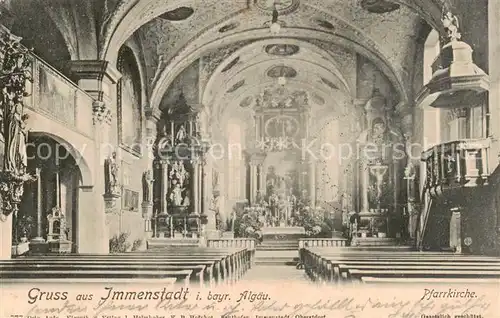 AK / Ansichtskarte  Immenstadt_Allgaeu Pfarrkirche Inneres Immenstadt_Allgaeu