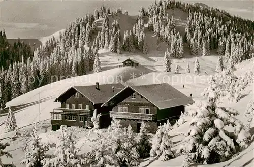 AK / Ansichtskarte  Nesselwang Sportheim Boeck mit Alpspitze Nesselwang