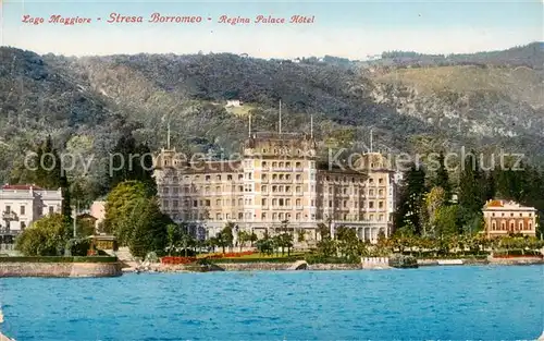 AK / Ansichtskarte 73802999 Stresa_Lago_Maggiore_IT mit Borromeo Regina Palace Hotel 