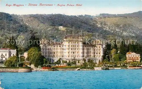 AK / Ansichtskarte  Stresa_Lago_Maggiore_IT mit Borromeo Regina Palace Hotel 