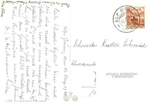 AK / Ansichtskarte Alp_Gruem Berninabahn Blick gegen Poschiavo Alp_Gruem