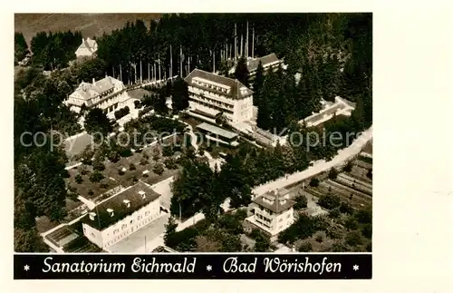 AK / Ansichtskarte  Bad_Woerishofen Sanatorium Eichwald Fliegeraufnahme Bad_Woerishofen