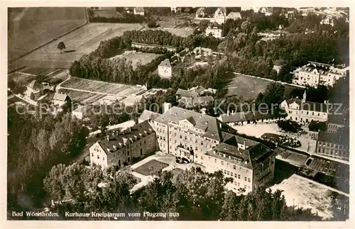 AK / Ansichtskarte  Bad_Woerishofen Kurhaus Kneippianum Fliegeraufnahme Bad_Woerishofen