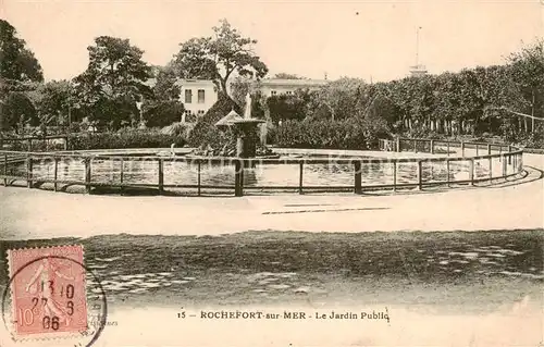AK / Ansichtskarte Rochefort sur Mer_17_Charente Maritime Le Jardin Public 