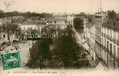 AK / Ansichtskarte Rochefort_17 sur Mer_Charente Maritime Place Colbert et Rue Andry 