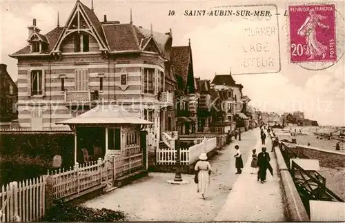 AK / Ansichtskarte Saint Aubin sur Mer_Seine Maritime Promenade Saint Aubin sur Mer