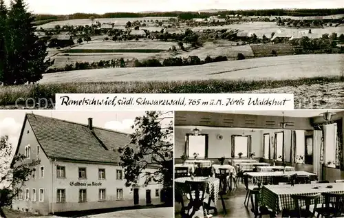 AK / Ansichtskarte 73803183 Remetschwiel Panorama Gasthaus zum Roessle Gaststube Remetschwiel