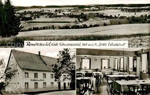 AK / Ansichtskarte  Remetschwiel Panorama Gasthaus zum Roessle Gaststube Remetschwiel