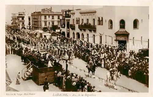 AK / Ansichtskarte  Larache_Maroc Avenue de la Republica 