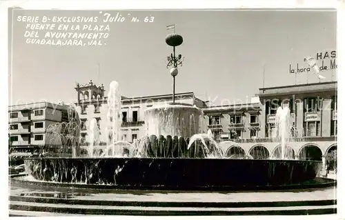 AK / Ansichtskarte  Guadalajara_Mexico Fuente en la Plaza del Ayuntamiento 