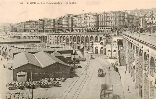 AK / Ansichtskarte  Alger_Algerien Les Boulevards et les Quais Alger Algerien