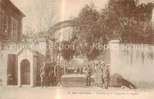 AK / Ansichtskarte  Sidi-Bel-Abbes_Algerie Caserne du 5e Regiment de Spahis 