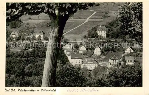 AK / Ansichtskarte  Bad_Orb Rotahornallee mit Villenviertel Bad_Orb