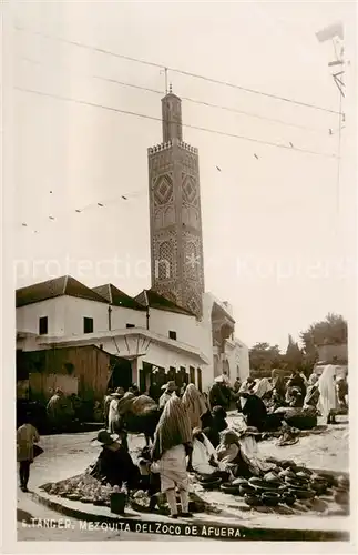 AK / Ansichtskarte  Tanger_Tangier_Tangiers_Maroc Mezquita del Zoco de Afuera 