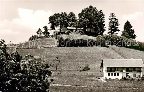 AK / Ansichtskarte 73803336 Scheidegg_Allgaeu Aussichtsgaststaette Blasenberg Fuenflaenderblick Haus Sonneneck Scheidegg Allgaeu