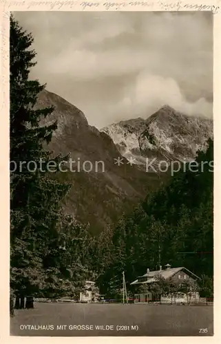 AK / Ansichtskarte  Oy-Mittelberg Oytalhaus mit Grosse Wilde Oy-Mittelberg