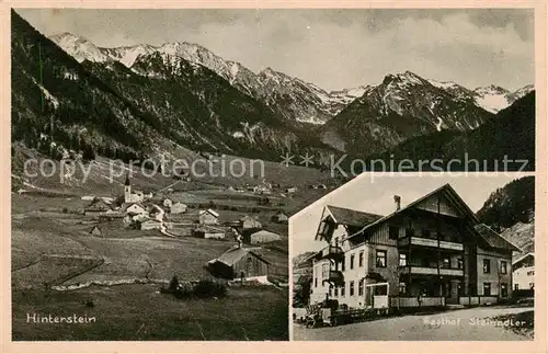 AK / Ansichtskarte  Hinterstein_Bad_Hindelang Gasthof Steinadler Hinterstein_Bad_Hindelang