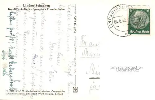 AK / Ansichtskarte 73803360 Bad_Schachen_Lindau Bodensee mit Blick nach Wasserburg  Bad_Schachen_Lindau