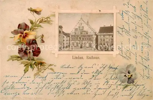 AK / Ansichtskarte 73803363 Lindau_Bodensee Rathaus Lindau Bodensee