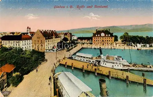 AK / Ansichtskarte  Lindau_Bodensee Zoll und Rentamt Lindau Bodensee