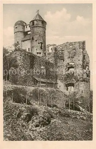 AK / Ansichtskarte 73803390 Burg_Greifenstein_Westerwald Burgruine Burg_Greifenstein