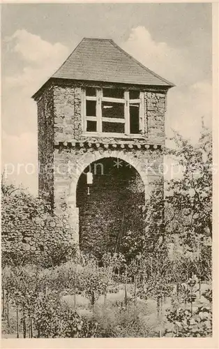 AK / Ansichtskarte  Burg_Greifenstein_Westerwald Wachtturm am Pfarrgarten Burg_Greifenstein