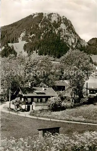 AK / Ansichtskarte 73803412 Bad_Oberdorf Allgaeuer Alpen Jugendherberge mit Hirschberg Bad_Oberdorf