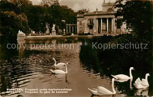 AK / Ansichtskarte 73803448 Warszawa Fragment parku Lazienkowskiego Warszawa