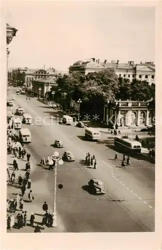 AK / Ansichtskarte  Leningrad_St_Petersburg Strassenpartie Leningrad_St_Petersburg