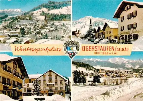 AK / Ansichtskarte  Oberstaufen Panorama Ortspartien Oberstaufen