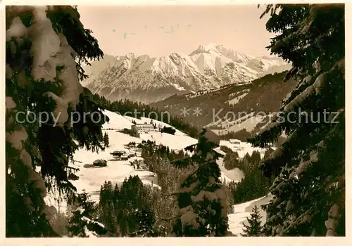 AK / Ansichtskarte 73803472 Riezlern_Kleinwalsertal_Vorarlberg Klinik Kuranstalt Dr Becker Panorama Riezlern_Kleinwalsertal