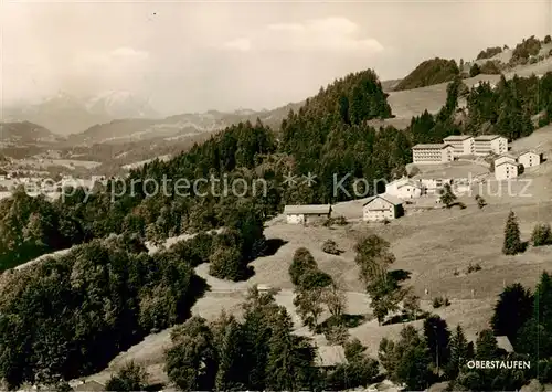 AK / Ansichtskarte  Oberstaufen Kuranstalt Malas mit Saentis Oberstaufen