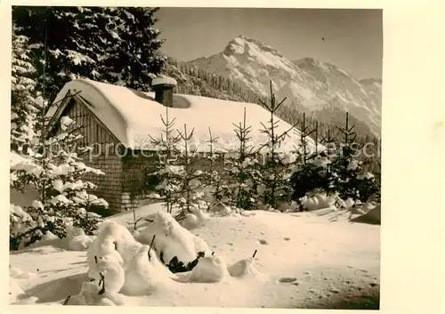 AK / Ansichtskarte  Sonthofen__Oberallgaeu Winteridyll 