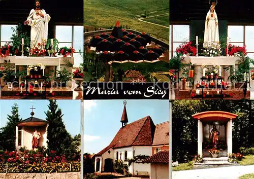 AK / Ansichtskarte 73803486 Wigratzbad Herz Jesu und Maria Suehnekirche Teilansichten Wigratzbad