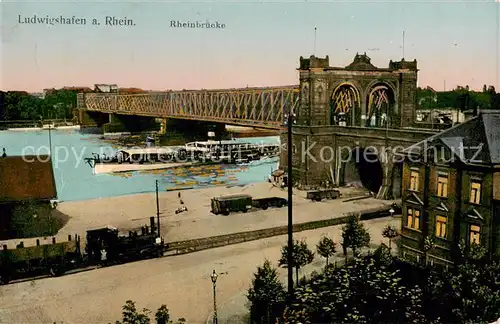 AK / Ansichtskarte  Ludwigshafen__Rhein Rheinbruecke 