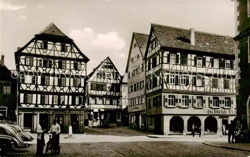 AK / Ansichtskarte  Mosbach_Baden Marktplatz Fachwerkhaeuser Mosbach_Baden