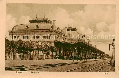 AK / Ansichtskarte  Ploesti_RO Bahnhof 