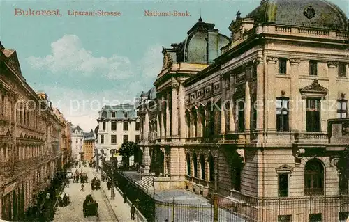 AK / Ansichtskarte  Bukarest Lipscani Strasse National Bank Feldpost Bukarest