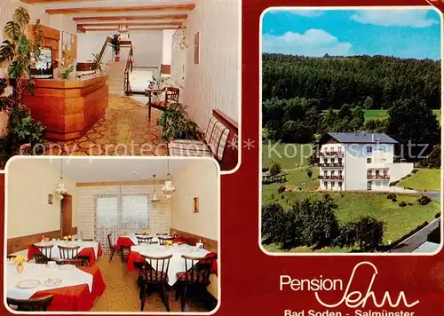 AK / Ansichtskarte 73803615 Bad_Soden-Salmuenster Pension Sehn Rezeption Gaststube Bad_Soden-Salmuenster