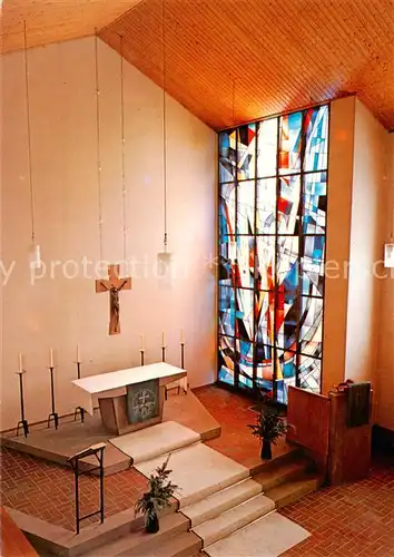 AK / Ansichtskarte  Bad_Salzschlirf Ev Kirche Altar Bad_Salzschlirf