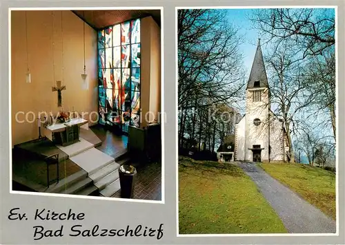 AK / Ansichtskarte 73803625 Bad_Salzschlirf Ev Kirche Altar Bad_Salzschlirf