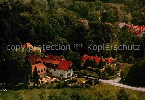 AK / Ansichtskarte 73803651 Bad_Salzhausen Kurhotel Tannenhof Fliegeraufnahme Bad_Salzhausen