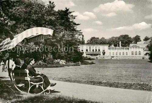 AK / Ansichtskarte 73803655 Bad_Nauheim Kurpark mit Kurhaus Bad_Nauheim