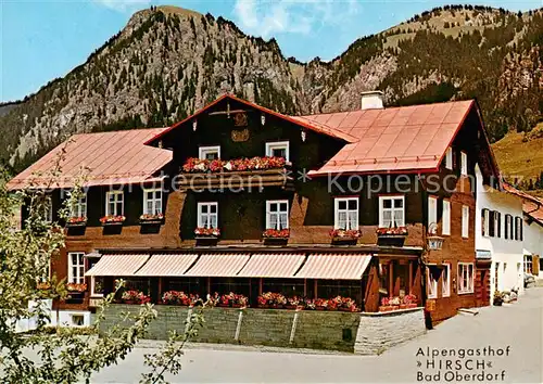 AK / Ansichtskarte  Bad_Oberdorf Alpengasthof Hirsch mit Gaestehaeusern Bad_Oberdorf